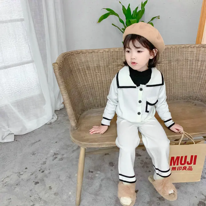 Осенние модные трикотажные костюмы для мамы и дочери из 2 предметов одинаковые