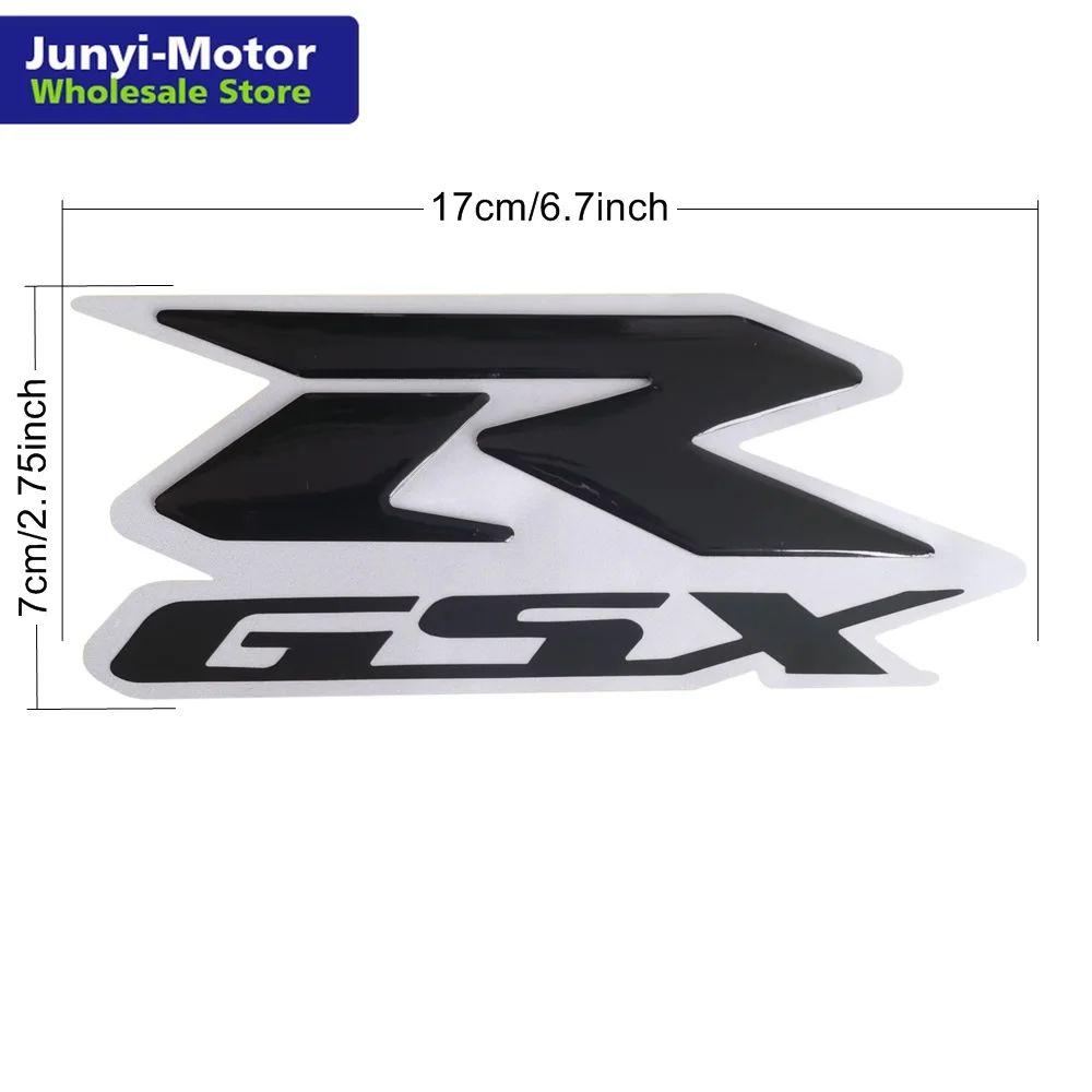 2 шт. красный 3d обтекатель наклейка с логотипом на бак для Suzuki GSXR 600 750 1000 1100