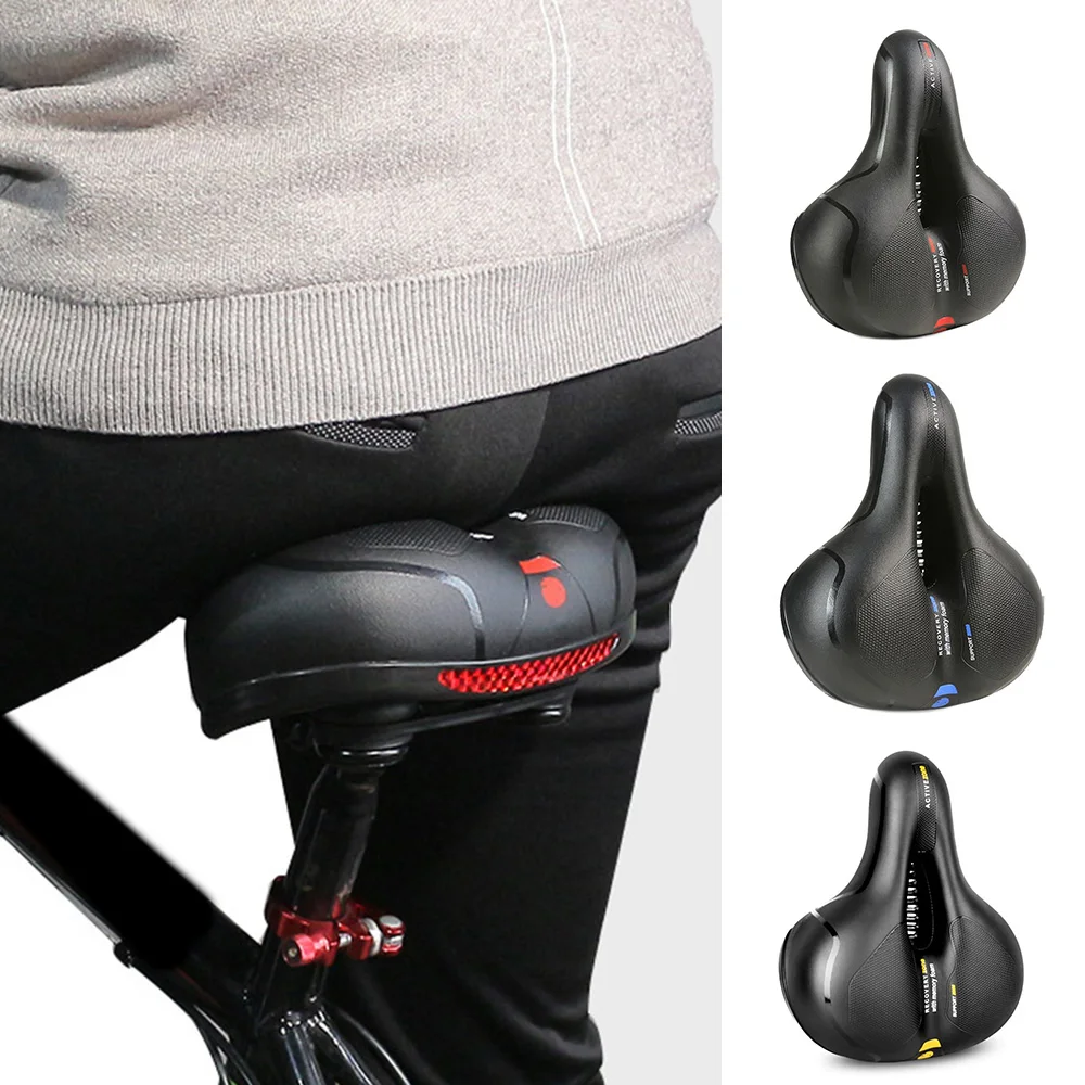 

Super Big Bike Saddle Bicycle Cycling Soft Wide Seat Men Women Soft Wide Cushion Pad Universal For Bike Ebike