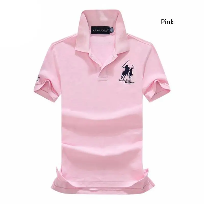 

2021 Summer Brand Mens Short Sleeve Horse Polos Shirts Casual Cotton Lapel Polos Homme Fashion Male Slim Tops mens clothing