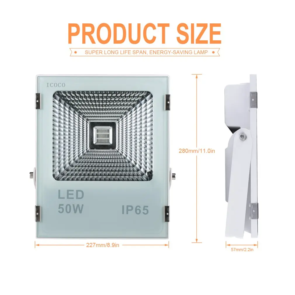 

ICOCO Outdoor RGB LED Floodlight Remote Control 16 Colors 4 Modes Switchable Waterproof for Roads Garden Bridges Billboard