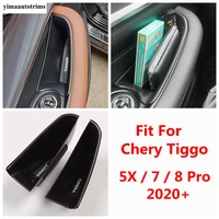 for chery tiggo 5x 7 8 pro 2020 2021 front inner door armrest storage box decor cover kit trim car accessories interior 2pcs