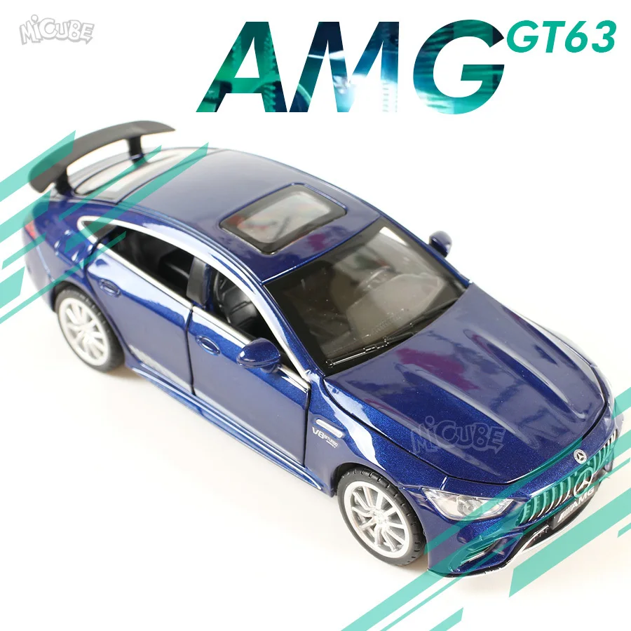 

1:32 Alloy Toy Car AMG GT-63 S Simulation Diecast Sports Car Model Vehicles Car 1/32 Decorations with Sound and Light Open Door