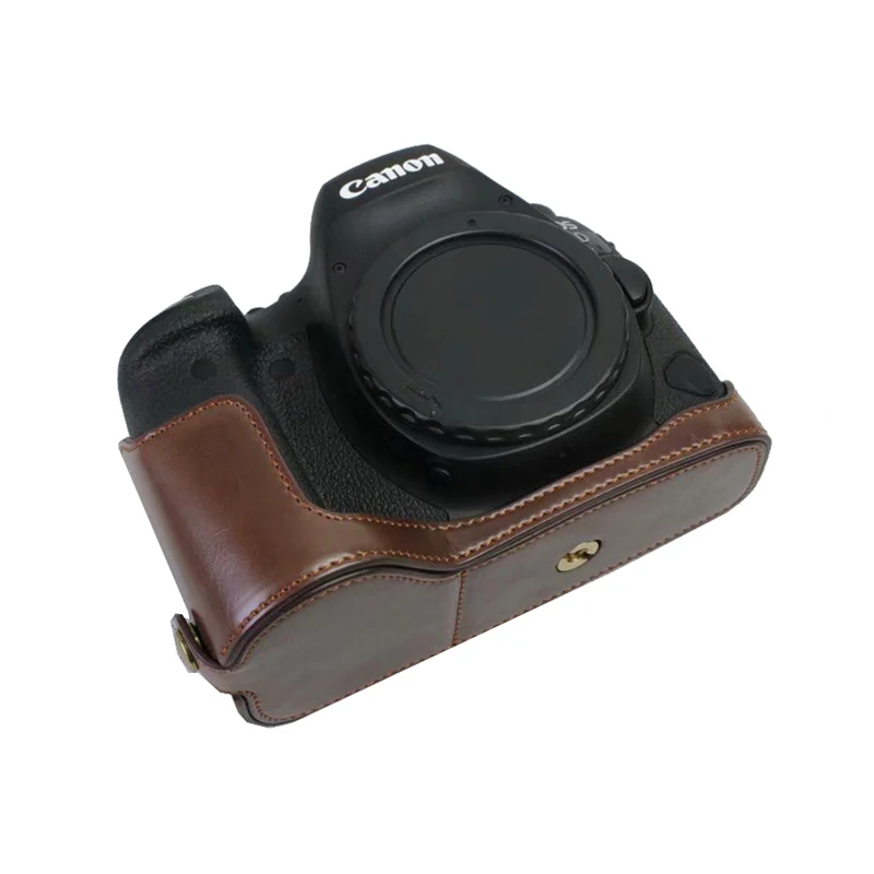 Pu кожаный чехол сумка для Canon EOS 6D II 6D2 6DII Mark камера половина крышка Корпус нижняя |