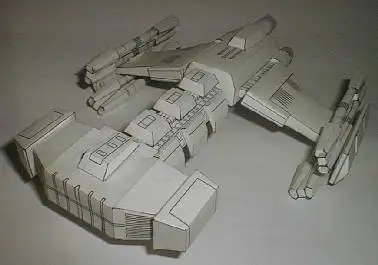 

Starcraft Battleship Paper Model Terrans Battleship Papercraft 3D Paper Model DIY Handmade Children Adult Educational Toys