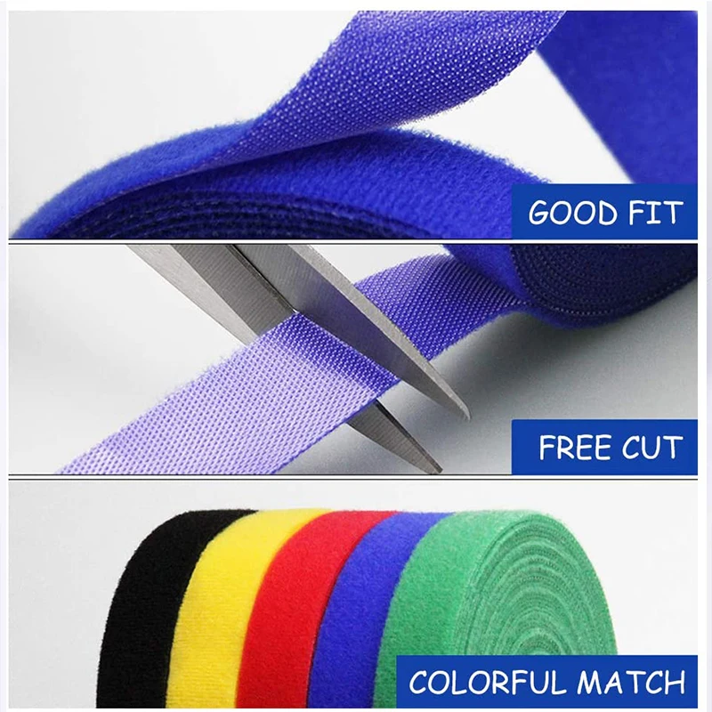 15 мм 45 м/рулон застежка-липучка для наушников | Дом и сад