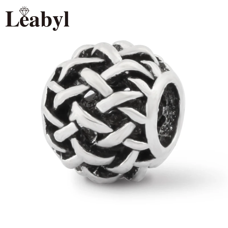 Классические ажурные Асимметричные шармы Leabyl с шариками подходят для браслета