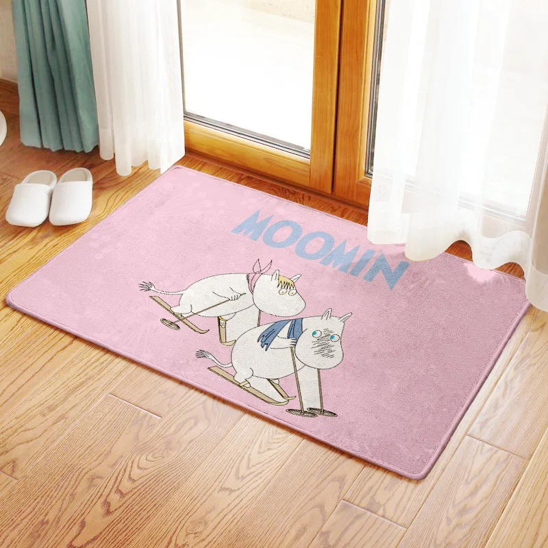 Moomin, коврики для ванной, ковер, маленький мой коврик для ванной, скользкий двойной напольный коврик, короткий пушистый, для ванной комнаты, Нескользящая лента, Alfombra De Bano - Цвет: D17