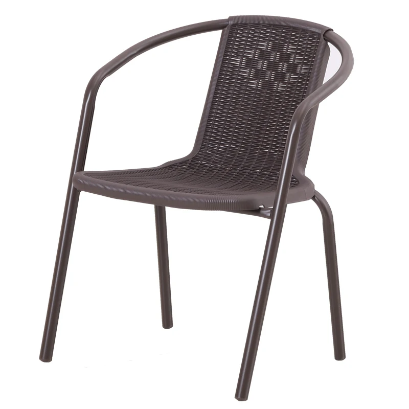 

Single backrest chair imitation rattan chair family dining chair office chair conference chair balcony table chair