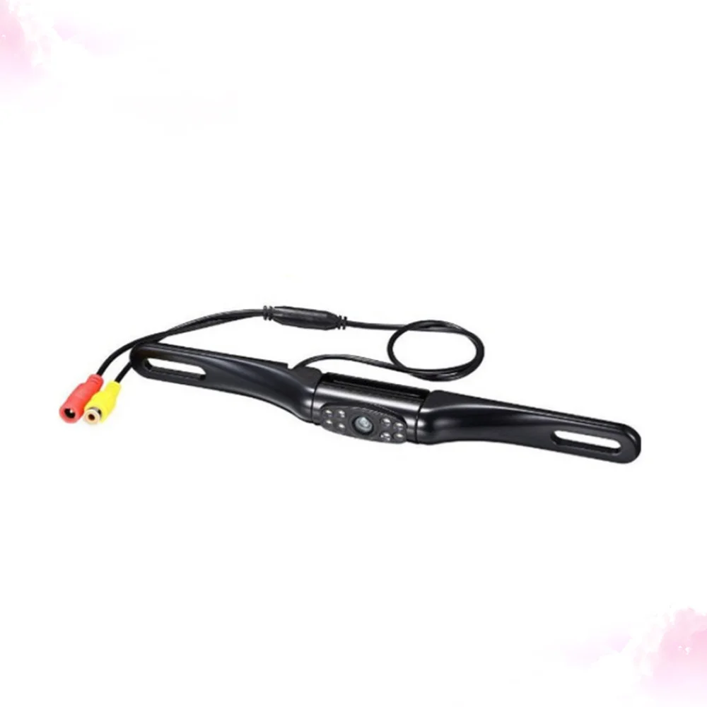

1Pc 8 LED Metal Professional Vehicle Safety Driving Equipment Vehicle Camera Back Sight Camera with Scaleplate Holder (Black)