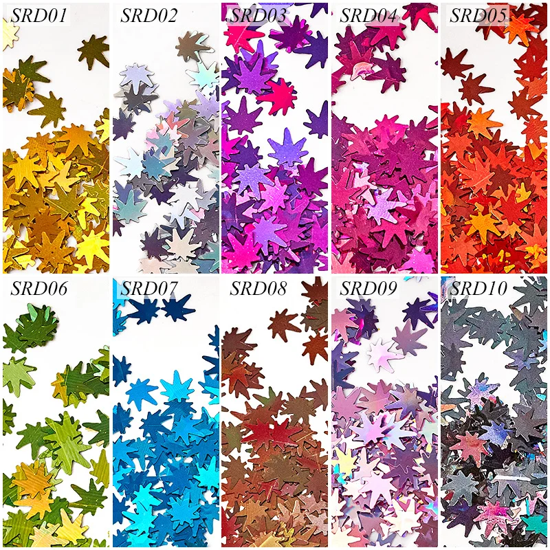 Четыре лилии 1 коробка зеркальный кленовый лист Чешуйчатый лак блестящая