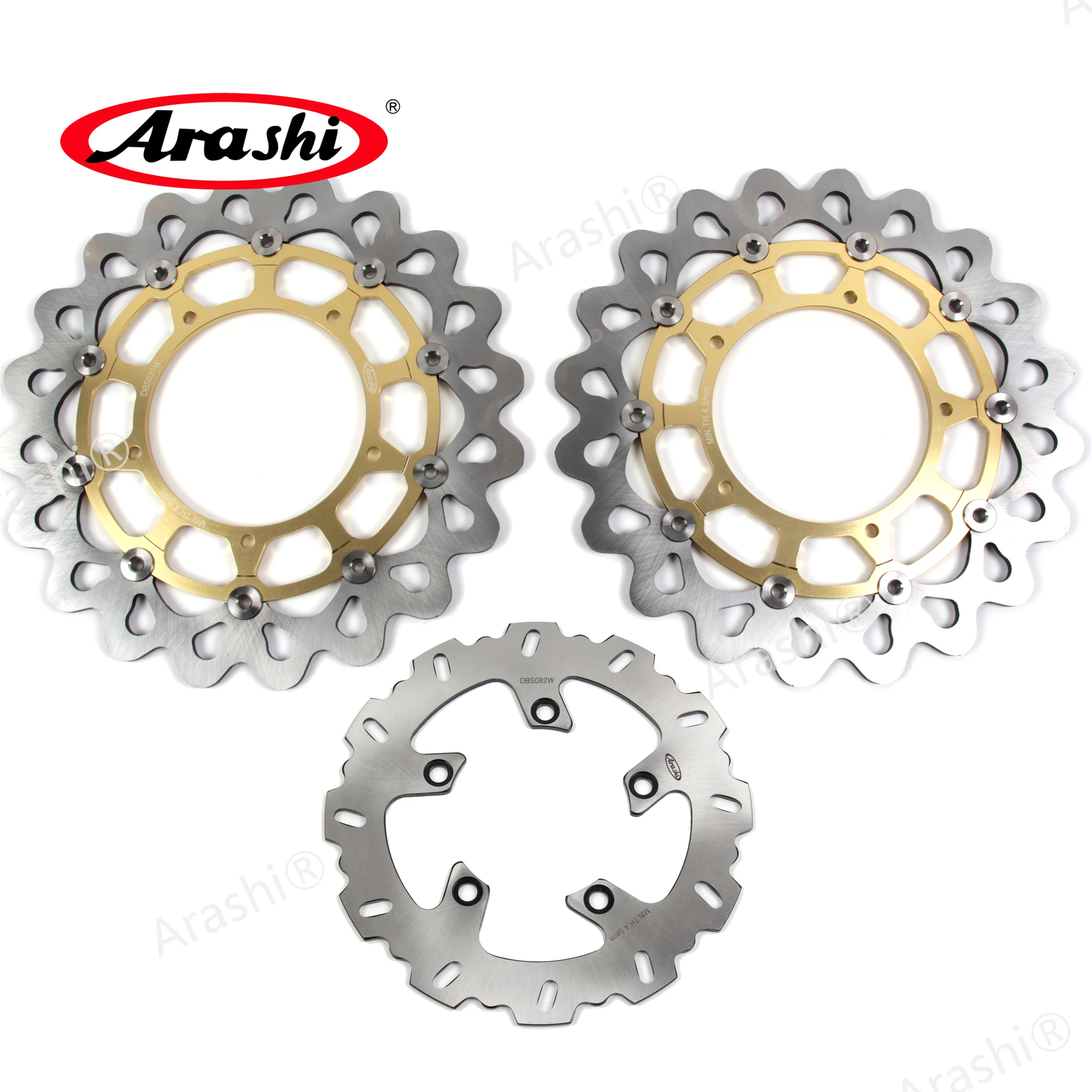 Arashi 1 комплект FZ1 FAZER ABS 2007-2012 CNC Передние Задние тормозные диски роторы для YAMAHA 1000
