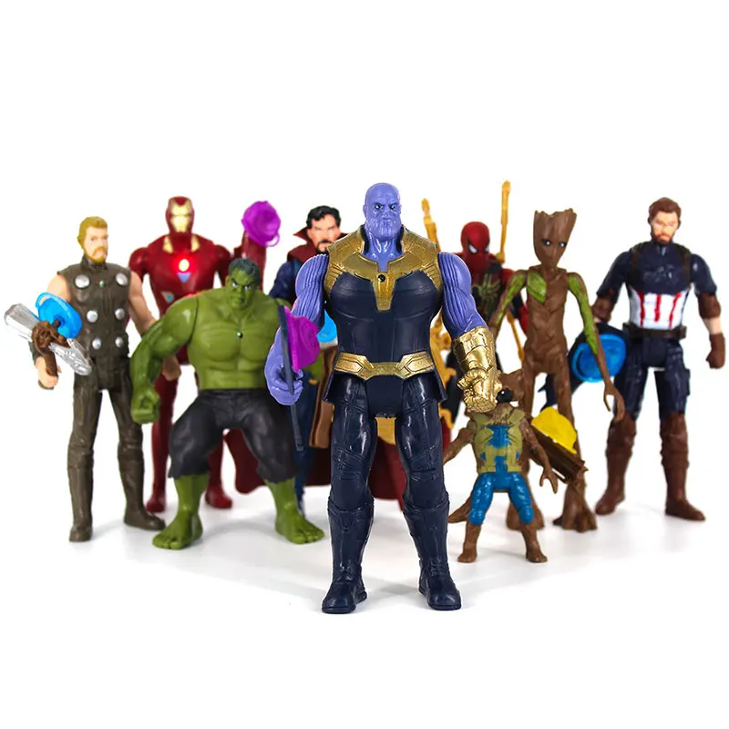Фигурка героя Marvel Мстители куклы Халк Железный человек Человек паук звезда