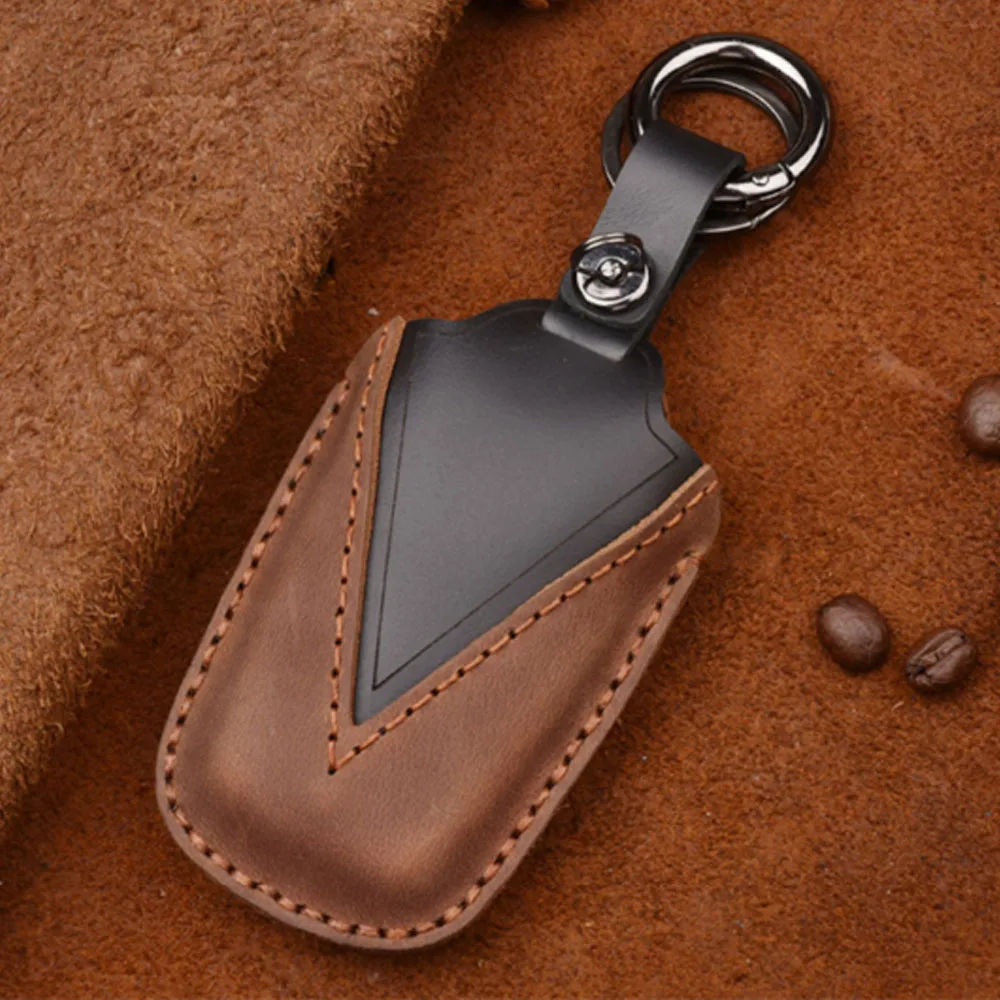 Высокое качество 3 кнопки кожаный чехол для автомобильного ключа Toyota Camry CHR Prius
