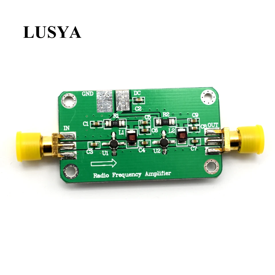 

Lusya 1 МГц-2000 МГц широкополосный усилитель РЧ с низким уровнем шума, усилитель 64 дБ с коэффициентом усиления NF: 1,8 LNA, модуль HF VHF, UHF, fm, Ham, радио, с...
