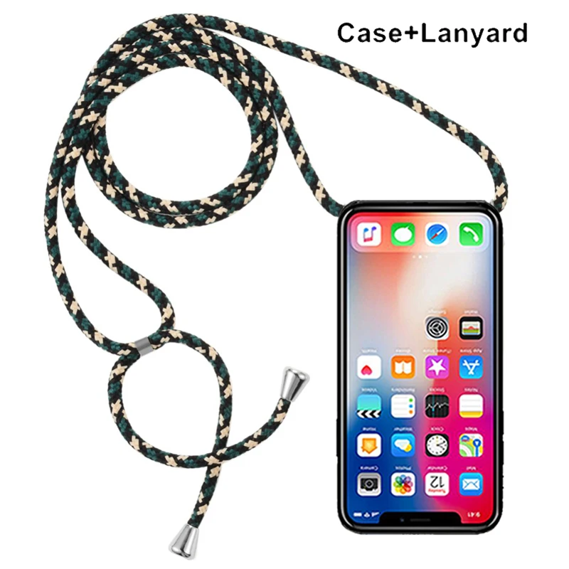 Мягкий чехол ремешок на шею веревка для Samsung Galaxy M01 A01 Core M01S M31S M51 A42 NOTE 1 20 Ultra Plus XCover 4S