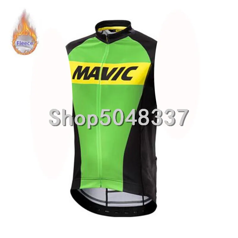 Mavic зимний термальный флис без рукавов Велоспорт Трикотажный жилет MTB велосипед