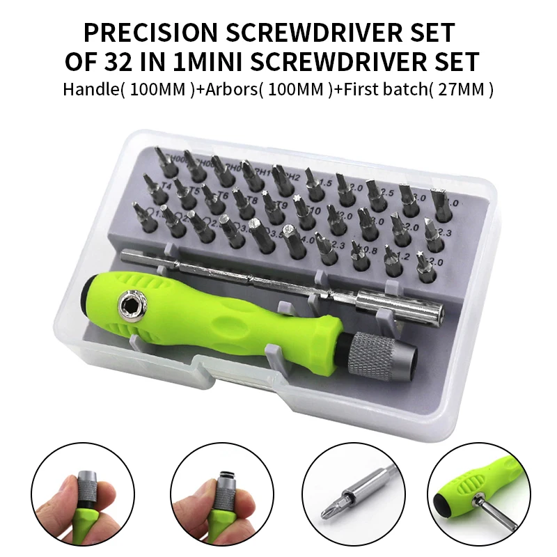 Набор отверток 32 в 1 прецизионный мини-набор магнитных инструменты для ремонта