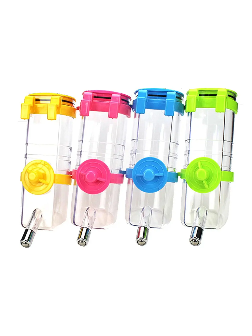 

1pc Plastic Hamster Drinker Water Bottle Dispenser Feeder Hanging Pet Dog Guinea Pig Squirrel Drinking Fountain Random Color