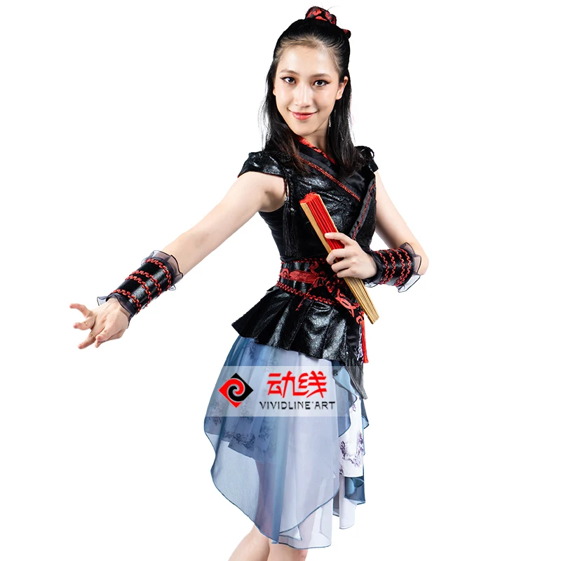 

New Women Hip Hop Jazz Dance Costumes Festival Outfits Folk Dance Costumes Performance Clothes Stage Wear Chinese DS Clothing