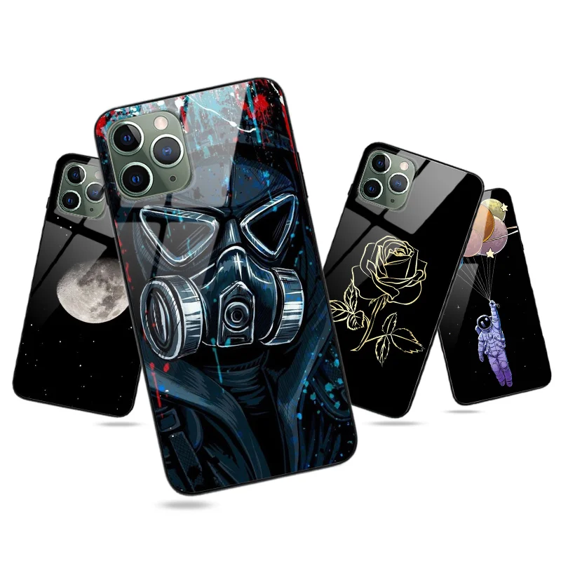 Силиконовый чехол для телефона iPhone XR XS Max X 7 8 Plus 6 6S 5 5S SE 2020 11 PRO 12 Mini MAX глянцевый с