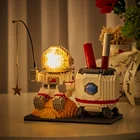 Мини-строительные блоки игрушки Детский астронавт космонавт держатель ручки маленький алмаз сборный строительный блок игрушки подарки для детей