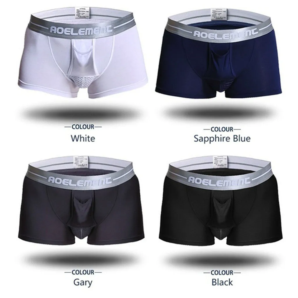 

Mens Breathe Underwear Bullet Separation Scrotum Physiological Men's Underpants Breathable Boxers Panties ropa interior hombre