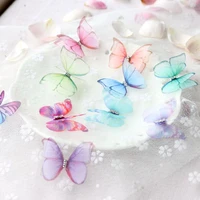 10pcs mix color butterfly patches lace fabric embroidery headwear diy clothing sewing supplies decorate accessories wide 3 8cm