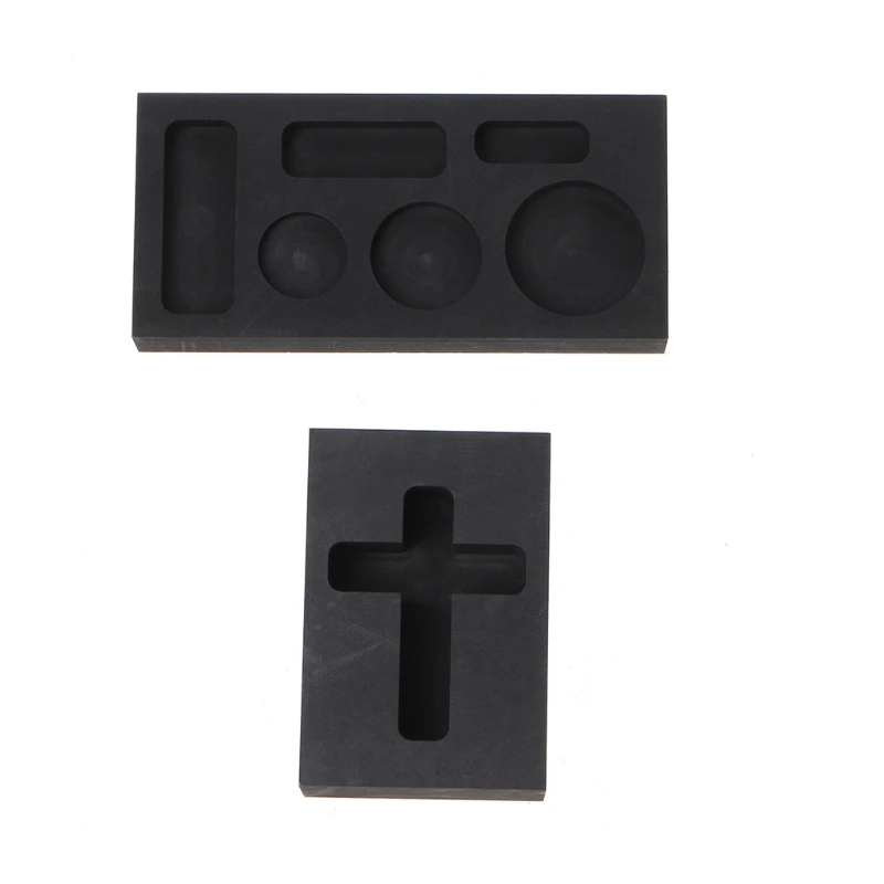 

Graphite Casting Ingot Mold Coin Combo Metal Casting Refining Scrap Bar for Melting Casting Refining Metal Jewelry Gold KX4C