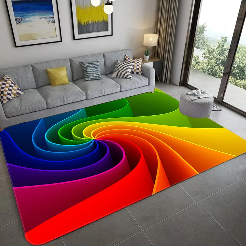 Nordic 3D Printed Large Carpets Galaxy Space Mat Soft Flannel Area Rugs Anti-Slip Rug for Living Room Home Decor Parlor