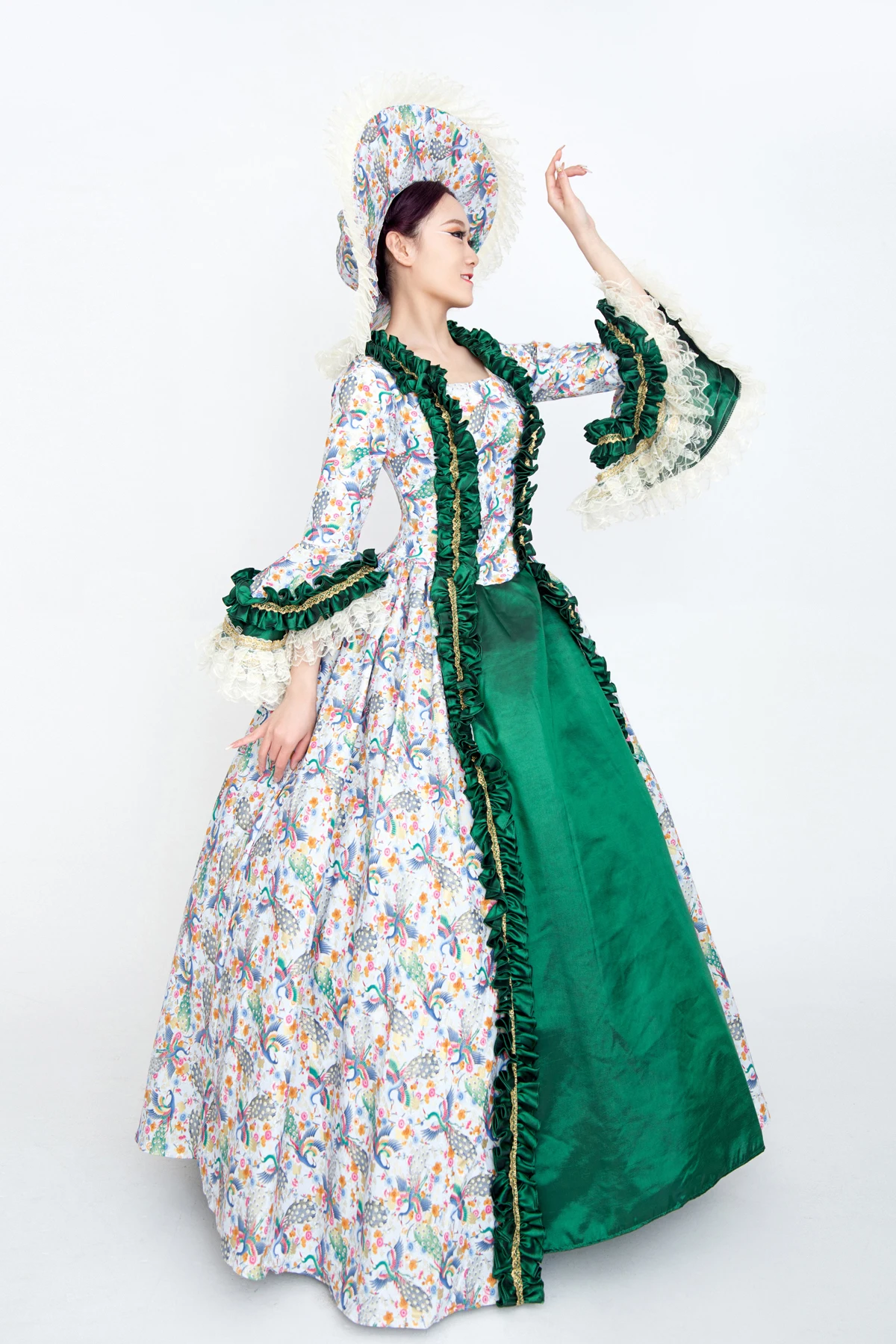 

Women's Rococo Ball Gown Victorian Party Dress Costume 2.