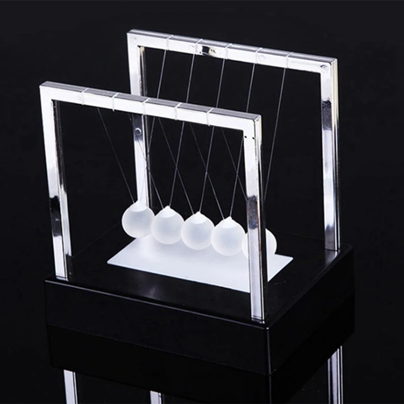 1 Pcs Newtons Cradle LED Light Up Kinetic Energy Home Office Science Toys &amp Glass Flower Vase with Metal Stand | Дом и сад