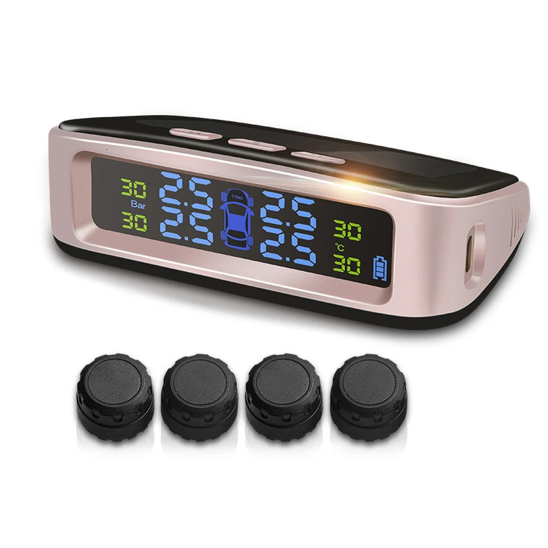 Шины для легковых автомобилей Давление мониторинга цифрового ЖК дисплей Дисплей