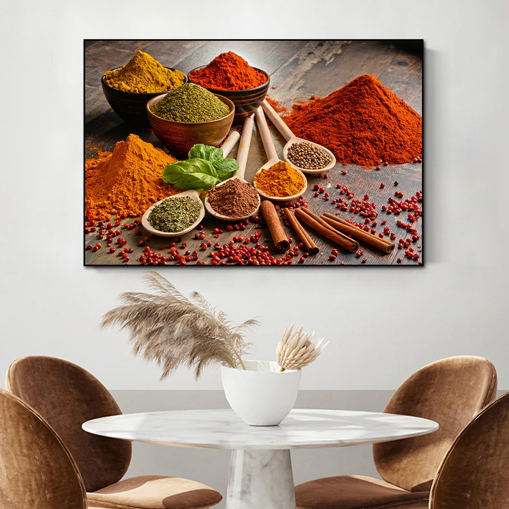 

Kitchenware Ingredients Canvas Paintings Prints Modern Kitchen Aesthetic Artwork Wall Posters Pictures Home Decor Free Shipping