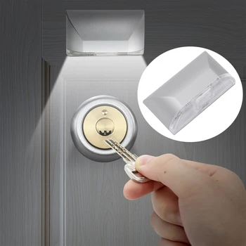 Home Infrared PIR Keyhole Light Auto ON/OFF Detector Door Lock Light Wireless Night Lamp For Stairs Warehouse Cupboard Wardrobe 1