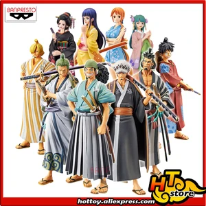 Коллекционная Фигурка Luffy Zoro Law Kinemon Sanji Usopp Nami Robin OKIKU SALE0a Banpresto DXF THE GRANDLINE для мужчин и женщин, одна штука