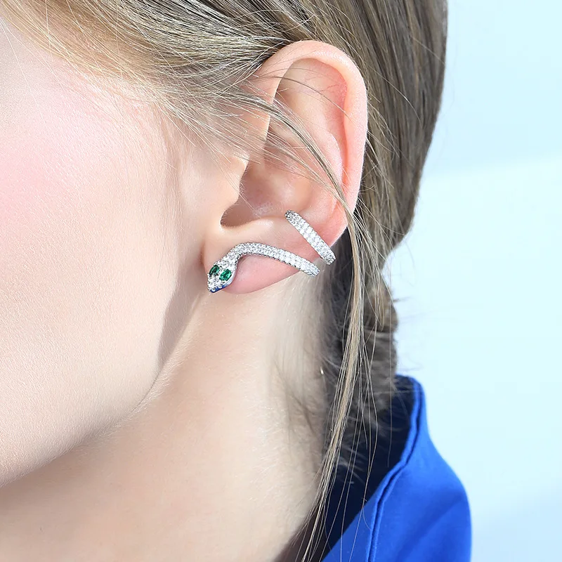 1 шт. серьги-гвоздики в виде змеи с микрозакрепкой | Украшения и аксессуары