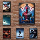 Постер фильма Человек-паук, Настенная картина на холсте с супергероями Марвел, изображение человека-паука для гостиной, детской комнаты, украшение для дома