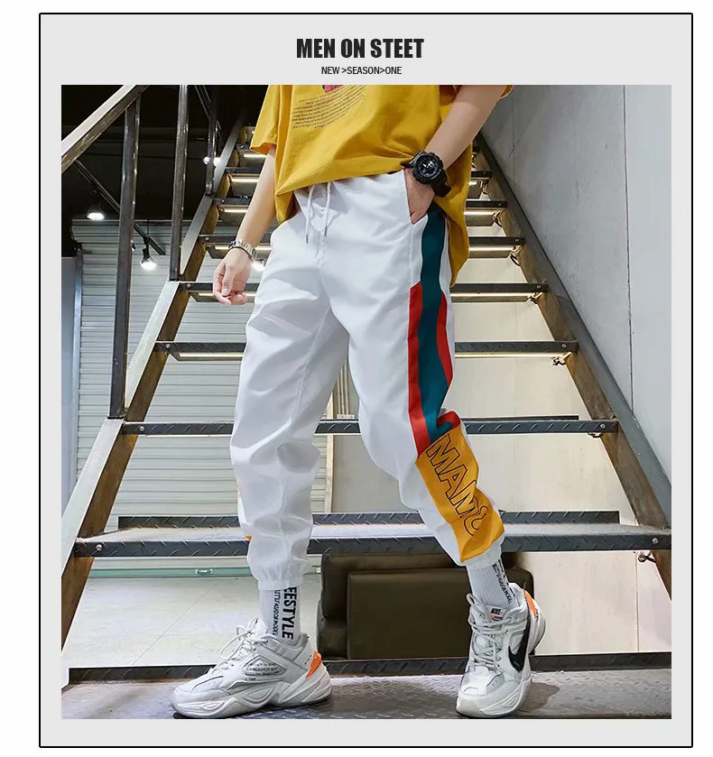 2021 уличная одежда в стиле хип хоп Мужские штаны для бега мужские спортивные брюки