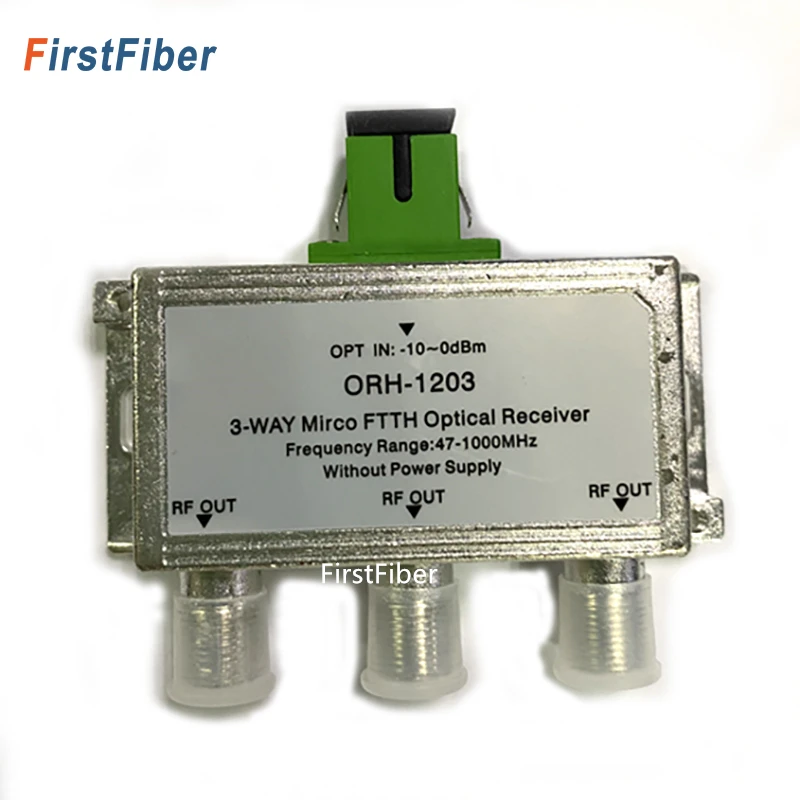 

CATV 3 Way passive Optical fiber Receiver converter FTTH Optical Receiver 47-1000MHz