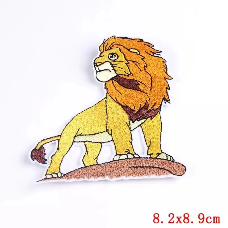 Нашивка Король Лев Simba аппликация для глажки одежды наклейка полоски нанесения -
