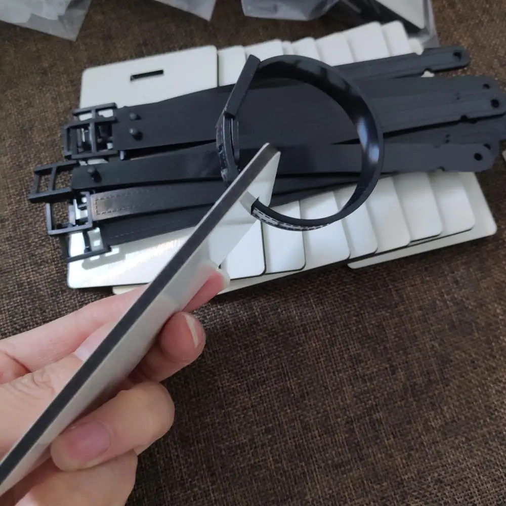 30 шт./лот пустой сублимированный МДФ деревянная багажная бирка s с перфорацией