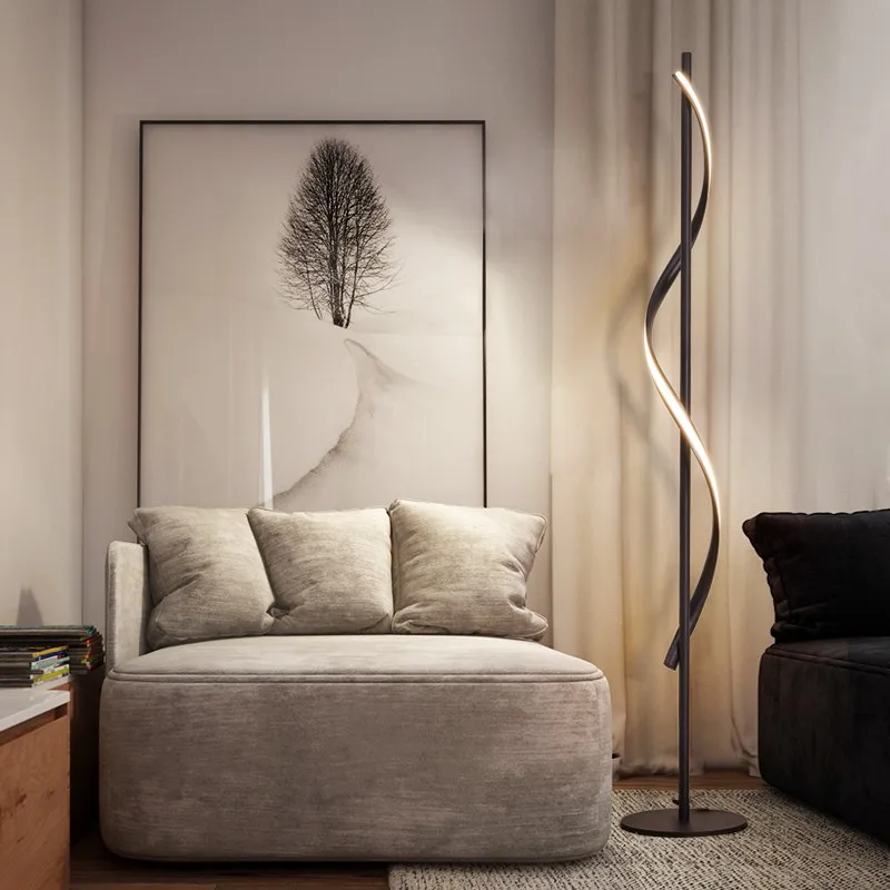 Современный светодиодный минималистичный напольный светильник акриловый для