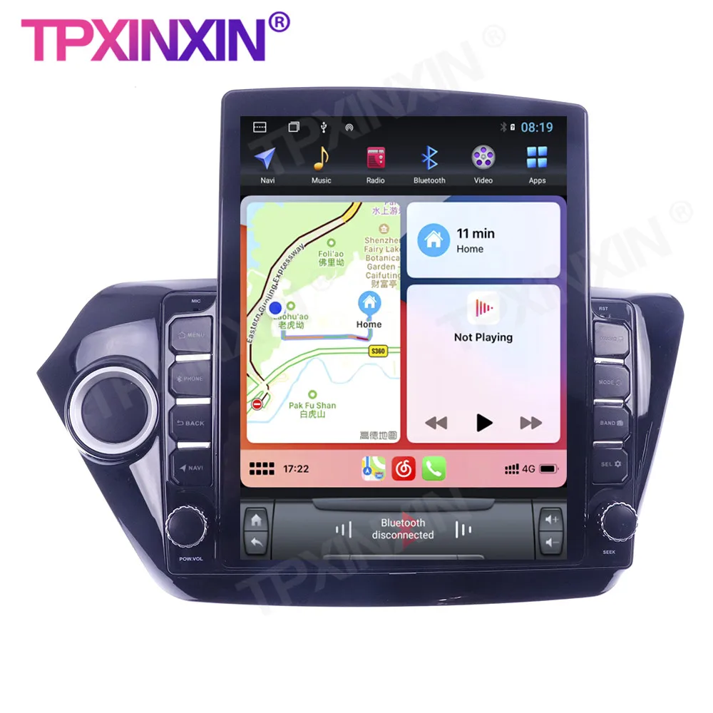 구매 무선 카플레이 터치 스크린 스테레오 수신기 자동차 GPS 네비게이션 라디오 플레이어 라디오, 기아 K2 RIO 2010-2017 안드로이드 10 128G