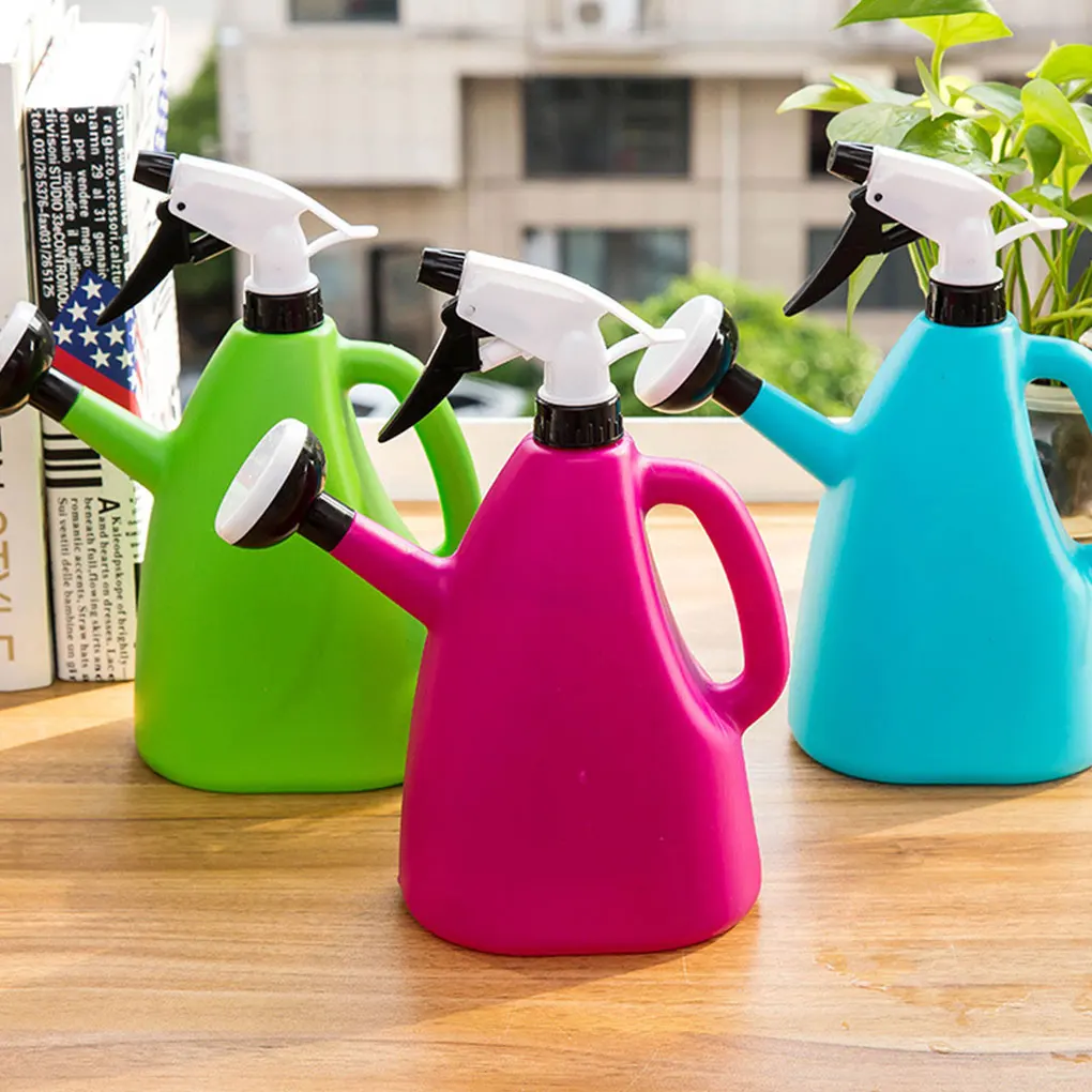 

2 Pieces Sprinkling Manually Gardening Tools Watering Can Plant Water Sprayers Flower Irrigation Spray Water Bottle Blue