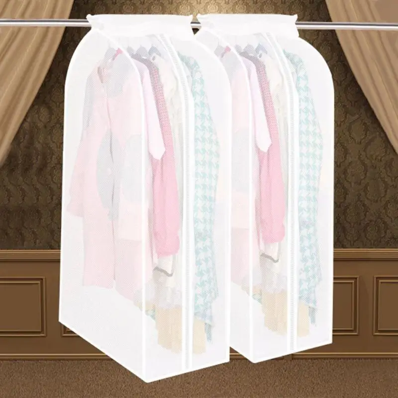 

Useful Clothes Garment Suit Cover Suit Coat Dust Cover Protector Wardrobe Storage Bag Bags Hanging Organizer Storage Garment