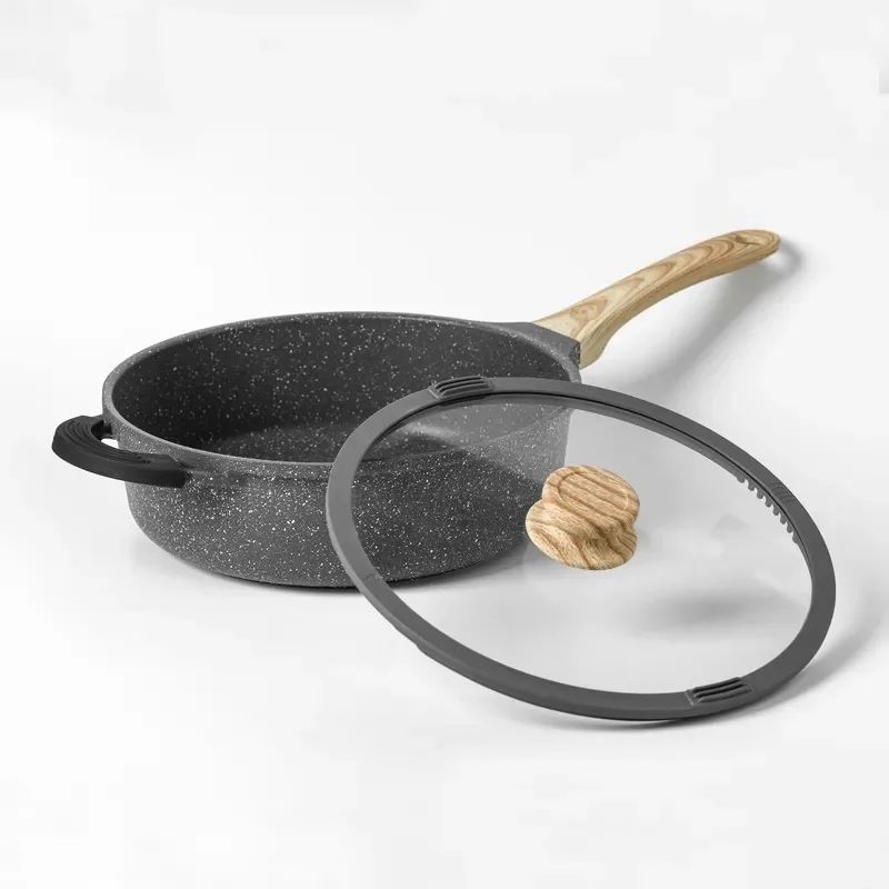 

Maifan Stone Non-stick Frying Pan Without Oily Smoke Pan Frying Pan for Household Induction Cooker Cast Iron Cookware Cooking