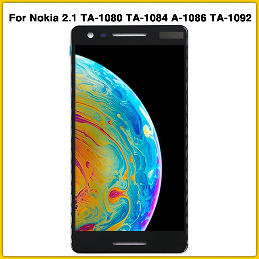 Для Nokia 2 1 N TA 1080 1084 A 1086 1092 1093 5 &quotЖК дисплей сенсорный экран панель Полная сборка