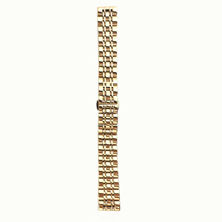 Rose gold 12, 14, 15, 16, 17, 18, 19, 20, 21 22 23 24 мм сплошной Нержавеющая сталь ремешок для часов сменный ремешок для часов из металла ремешки для умных часов браслет - Цвет ремешка: Rose gold
