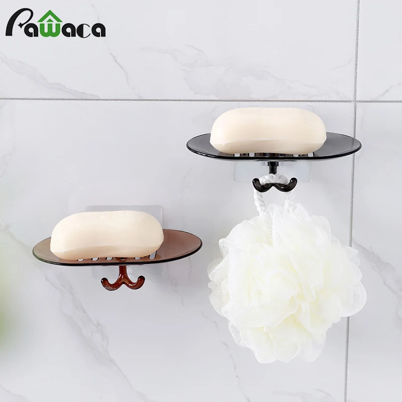 Мыльница без сверления Коробка для мыла сливная тарелка душевая настенная